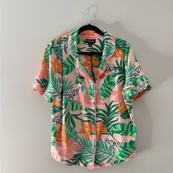 room service Other - Room Service Tropical Zebra Pajama Top